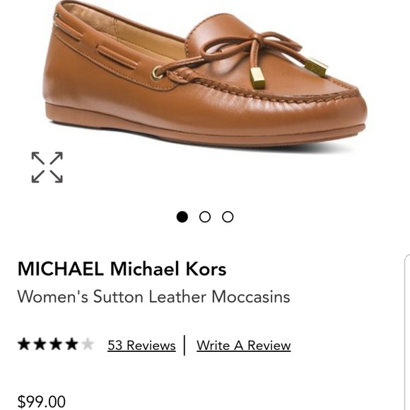 Michael Kors Leather Moccasin Loafers - Picture 2 of 8